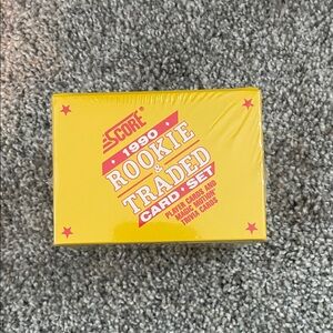 1990 Score Rookie & Traded Card Set - 110 player cards. Brand new and sealed.